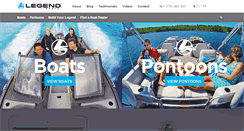 Desktop Screenshot of legendboats.com